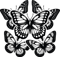 butterfly silhouette vector