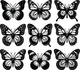 butterfly silhouette vector