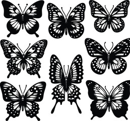 butterfly silhouette vector