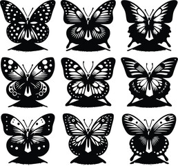 butterfly silhouette vector