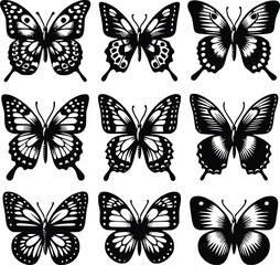 butterfly silhouette vector