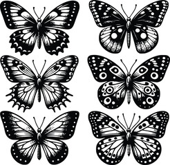 butterfly silhouette vector