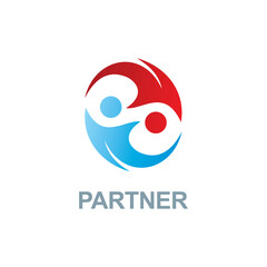 Partner person colored logo