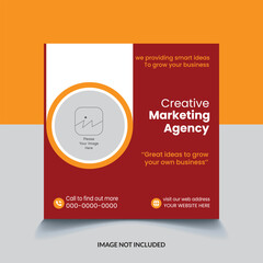 digital marketing social media post template banner