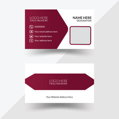 Business card design. Double sided business card template modern and clean style .card design template.