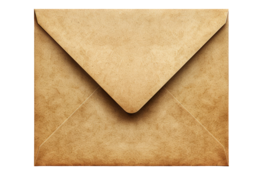 Envelop isolated on transparent background