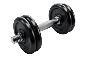 Naklejka premium Exercise weight dumbbell isolated on transparent background