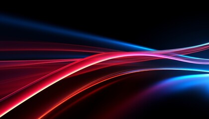 Abstract background with glowing red and blue lines on a black background.  Dynamic and futuristic.