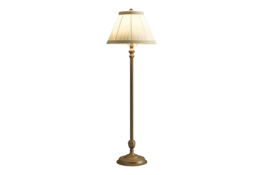Floor lamp isolated on transparent background