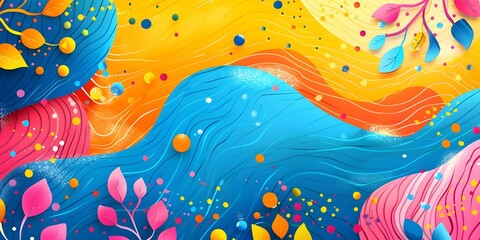 Vibrant Abstract Patterns for Captivating Children s Product Backdrops and Presentations