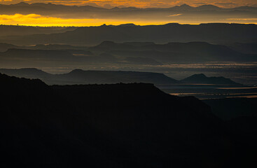 sunrise in the mountains