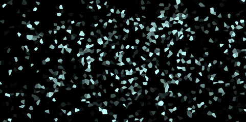 Abstract Light blue Broken Stained Glass Background. 3d shapes Voronoi diagram Seamless Geometric Retro tiles pattern. Frame confetti texture for holiday, postcard, website, birthday	