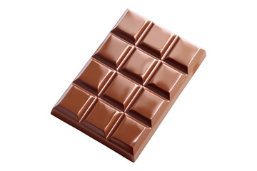 Obraz premium Milk chocolate isolated on transparent background