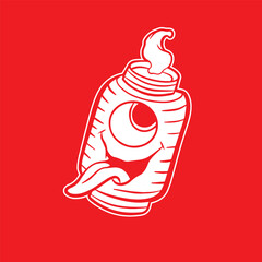 Japanese lamp mask vector art