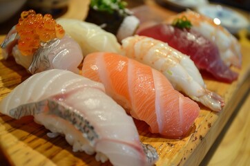 Taste of luxury, indulge in the finest cuts of fish. The omakase sushi, true testament to the artistry of Japanese cuisine