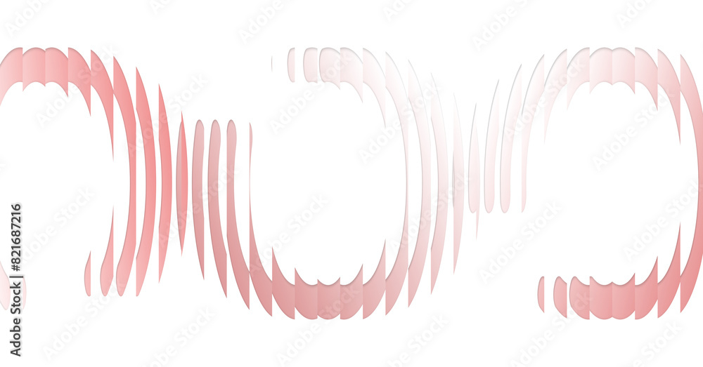 Fototapete fractal illustration background design with circle shapes isolated on white background suitable for graphic background
