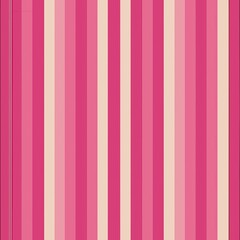 Seamless pattern of alternating thick and thin stripes in shades of pink, creating a playful and feminine wrapping paper design, Generative AI