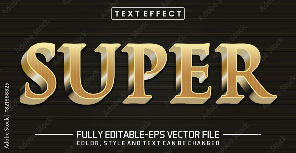 Poster super font text effect editable