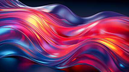 波をテーマにしたアブストラクト画像