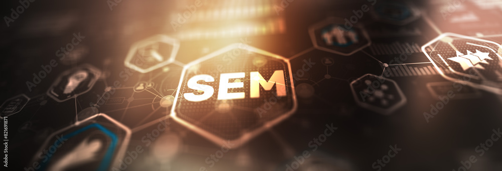 Poster sem search engine optimization marketing. assistance in the selection of clients
