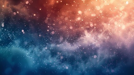 Fototapeta premium A breathtaking scene of a thunderstorm, with a defocused background of shimmering particles -