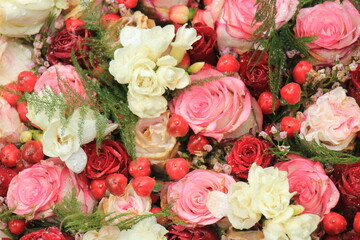 Colorful wedding flowers