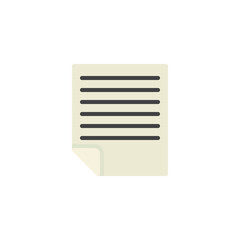 Document file flat icon