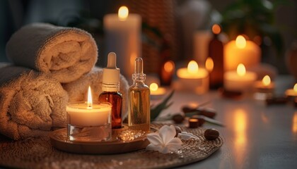 Still life with spa theme.