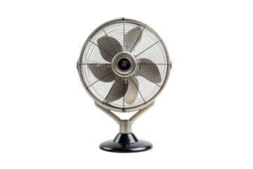 Modern Stand Fan Isolated on Transparent Background