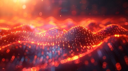 Detailed and high resolution rendering of reverse zigzag light showing business growth on a white background