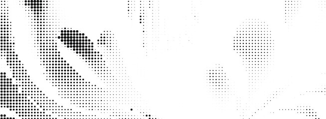 Gradientt wavy halftone dotted pattern. Vector illustration

