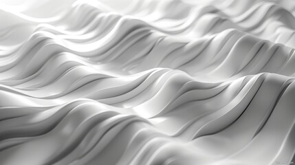 Obraz premium White background with super detailed reverse zigzag light representing business growth, high resolution and realistic rendering