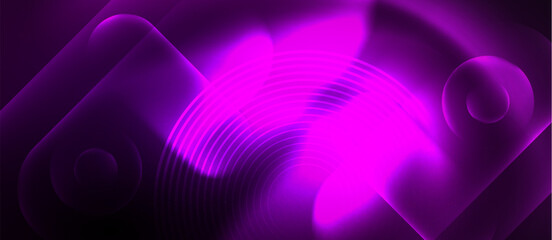 Shiny color neon glowing design. Vector Illustration For Wallpaper, Banner, Background, Card, Book Illustration, landing page