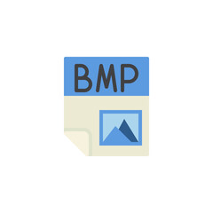 BMP file format flat icon