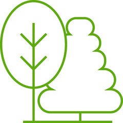 Tree Icon Line Art