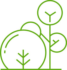 Tree Icon Line Art