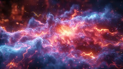 background with stars and nebula