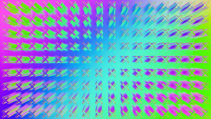 Geometric ex pattern background stylized rainbow iridescent opalescent holographic. Futuristic chromatic aesthetic Y2K concept.