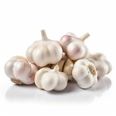 Garlic isolated on white background