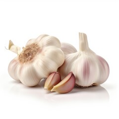 Garlic isolated on white background