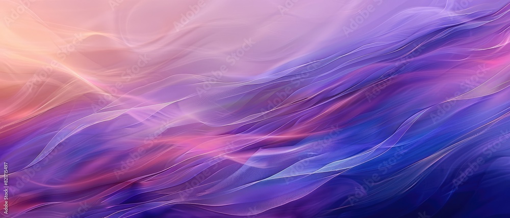 Poster colorful and soft fabrics waving in the wind, with dynamic waves. beautiful abstract texture backgro