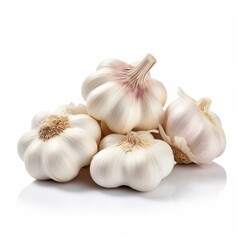 Garlic isolated on white background