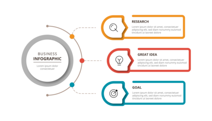 Infographic design 3 options or steps with icons. Infographic business concept Can be used for info graphics, flow charts, presentations, web sites, banners.