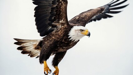 Obraz premium Eagle Flying in snow mountains