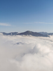Voldöpper Spitze, im Wolkenmeer