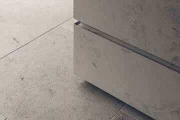 Close-up of Jura Grey stone in a sleek architectural setting