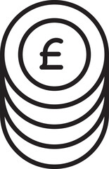 Pound Money Coins Icon