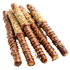 Obraz premium Chocolatedipped pretzel rod tasty