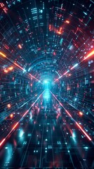 Obraz premium Ultra futurist tech abstract background.