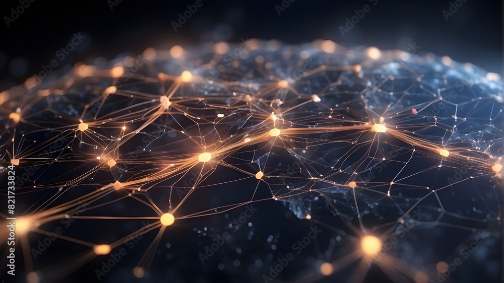 Poster background of connection technologies